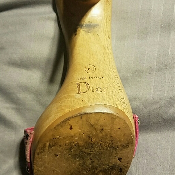 COPY - Christian Dior heeled, slide sandals - Picture 4 of 7